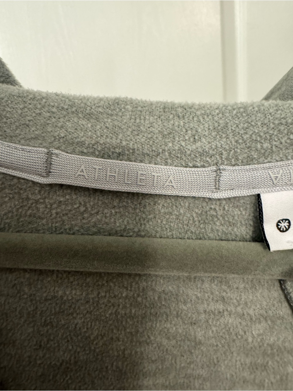 Athleta Light Gray Zip Hoodie with Branded Pull - Picture 15 of 16